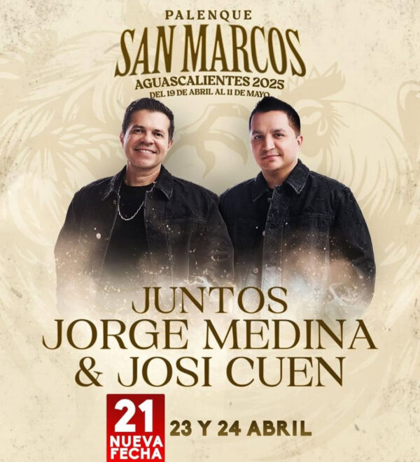 BOLETOS LIBERADOS, JORGE MEDINA Y JOCI CUEN  Palenque San Marcos AGUASCALIENTES, 21 de Abril 2025