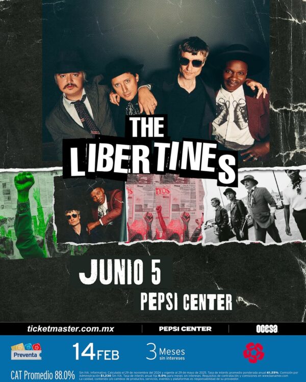 THE LIBERTINES, 05 de Junio del 2025 Pepsi Center, CDMX