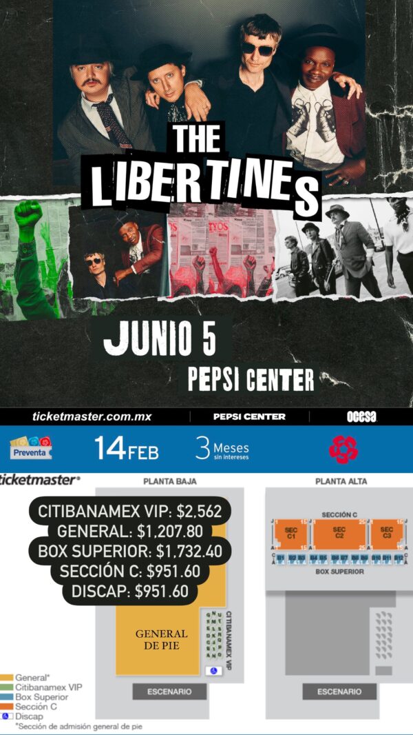 THE LIBERTINES, 05 de Junio del 2025 Pepsi Center, CDMX - Image 2