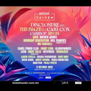 Festival Nescafé Vaivén  11 de octubre 2025 Jardines de México, Morelos
