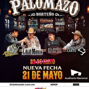 BOLETOS LIBERADOS, PALOMAZO NORTEÑO Auditorio Nacional CDMX, 21 de Mayo 2025