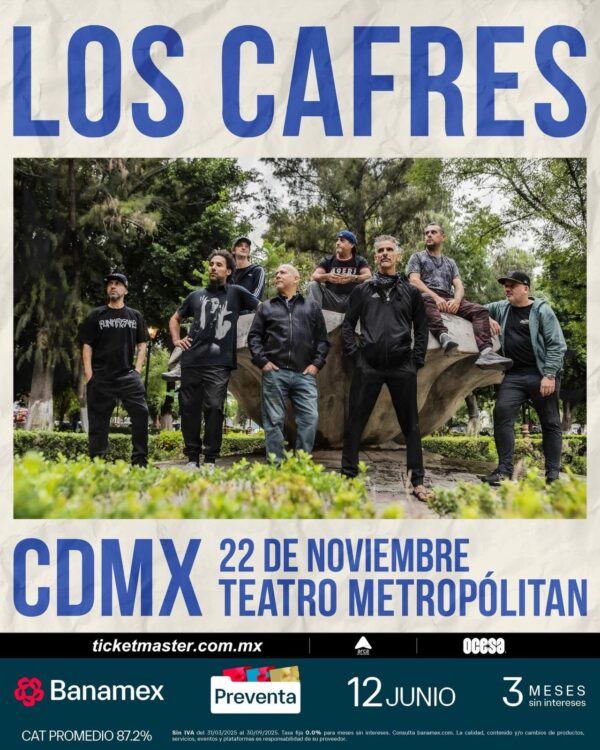 LOS CAFRES, 22 de Noviembre 2025, Teatro Metropolitan CDMX