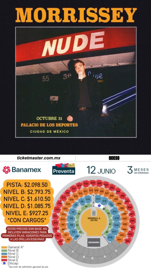 MORRISSEY, 31 de Octubre del 2025, Palacio de los Deportes, CDMX - Image 2