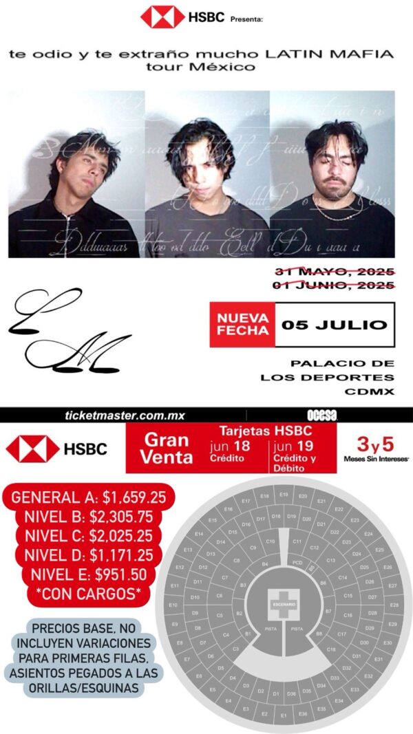 LATIN MAFIA  05 de Julio del 2025  Palacio de los Deportes - Image 2