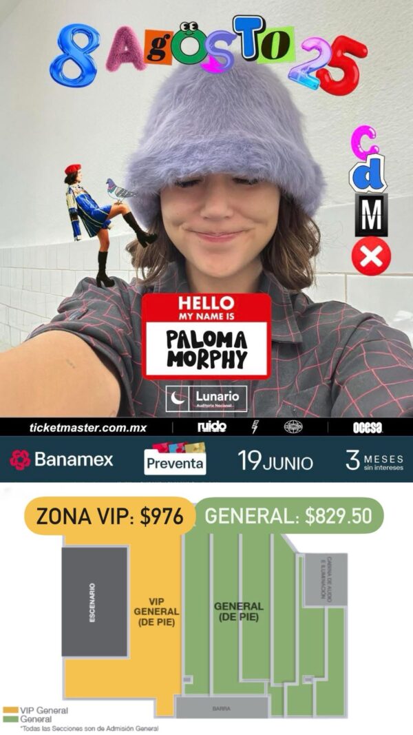 PALOMA MORPHY, 08 de Agosto 2025, Pepsi Center CDMX - Image 2