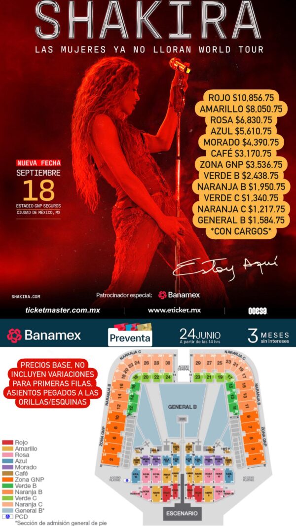 SHAKIRA Estadio GNP CDMX, 18 de Septiembre 2025 - Image 2