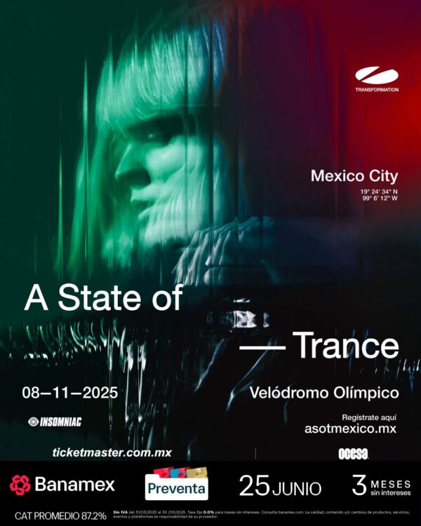 A State Of Trance by Armin van Buuren Sábado 8 de Noviembre del 2025  Velódromo Olímpico  CDMX  México