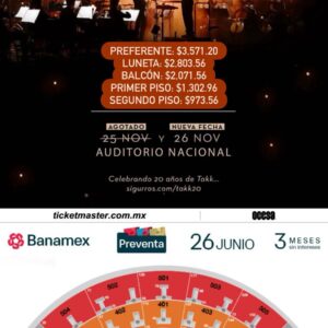 dose con Orquesta de 41 Músicos  de Noviembre del 2025  Auditorio Nacional  CDMX México