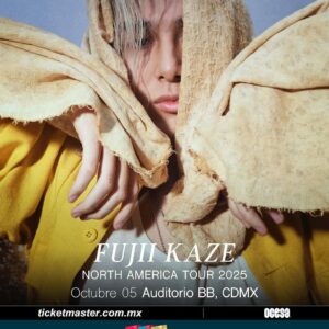 FUJII KAZE  NORTH AMERICA TOUR  Domingo 5 de Octubre del 2025  Auditorio BB  CDMX  México