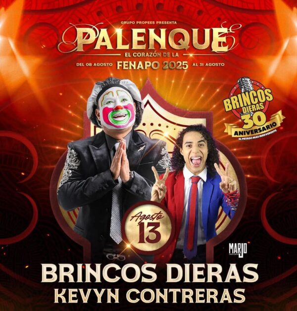 BRINCOS DIERAS, 13 de Agosto 2025, Palenque Feria Nacional Potosina, FENAPO 2025