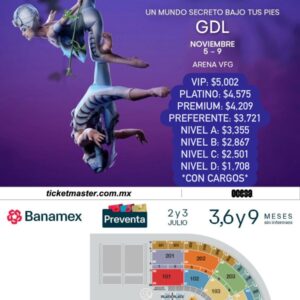 Cirque Du Soleil OVO Del 5 al 9 de Noviembre 2025  Arena VFG  Guadalajara, Jalisco
