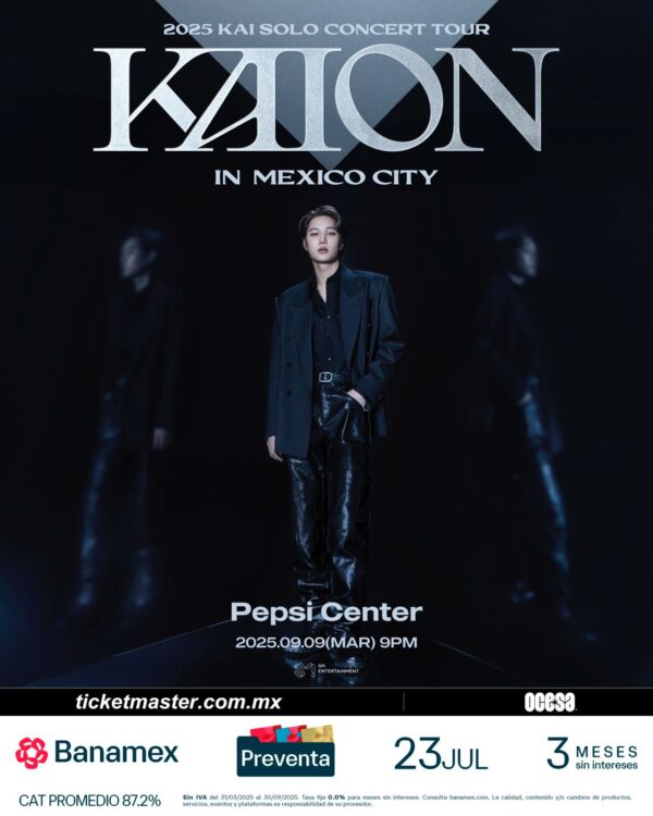 KAION KAI SOLO CONCERT TOUR, 09 de Septiembre del 2025, Pepsi Center CDMX