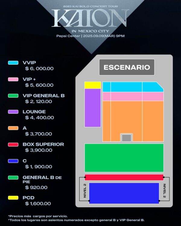KAION KAI SOLO CONCERT TOUR, 09 de Septiembre del 2025, Pepsi Center CDMX - Image 2