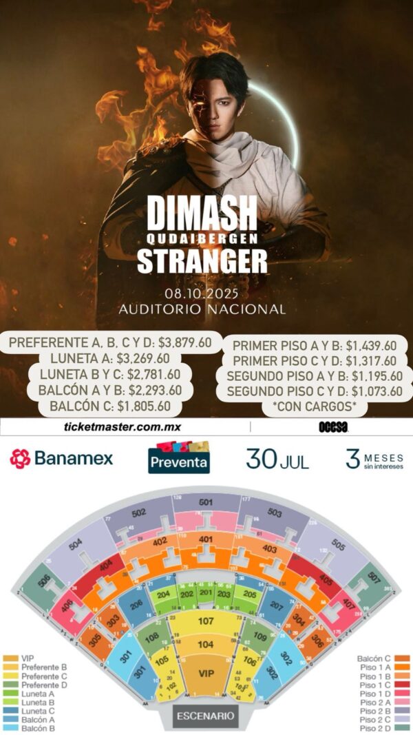 DIMASH QUDAIBERGEN, 08 de Octubre 2025, Auditorio Nacional CDMX - Image 2