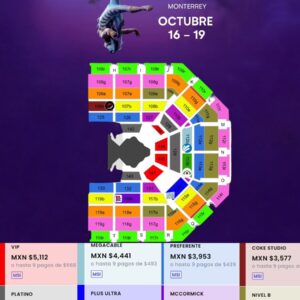 Cirque Du Soleil Arena Monterrey 16 al 19 de Octubre 2025  Arena Monterrey  Monterrey, Nuevo León