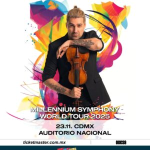 DAVID GARRET MILLENNIUM SYMPHONY WORLD TOUR  Domingo 23 de Noviembre del 2025 Auditorio Nacional  CDMX México