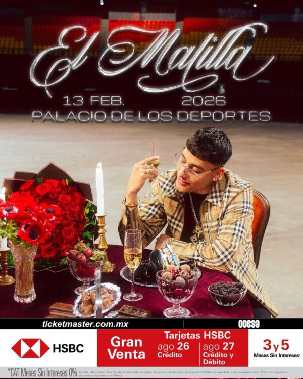 EL MALILLA   Viernes 13 de Febrero del 2026  Palacio de los Deportes  CDMX  México