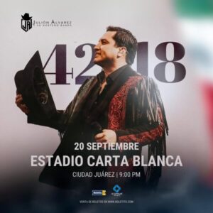 JULION ALVAREZ, 20 de Septiembre 2025, Estadio Carta Blanca JUAREZ