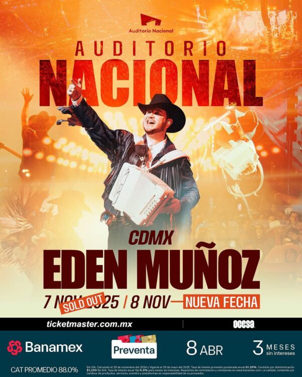 EDEN MUÑOZ, 08 de Noviembre 2025, Auditorio Nacional CDMX
