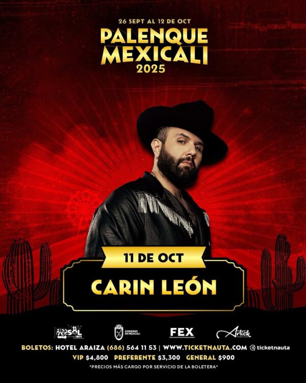 Carín León en Palenque Mexicali