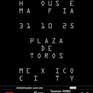 SWIDESH HOUSE MAFIA, 31 de Octubre 2025, Plaza de Toros CDMX