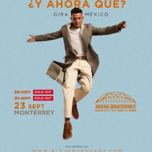 Alejandro Sanz 23 septiembre 2025 en la Arena Monterrey