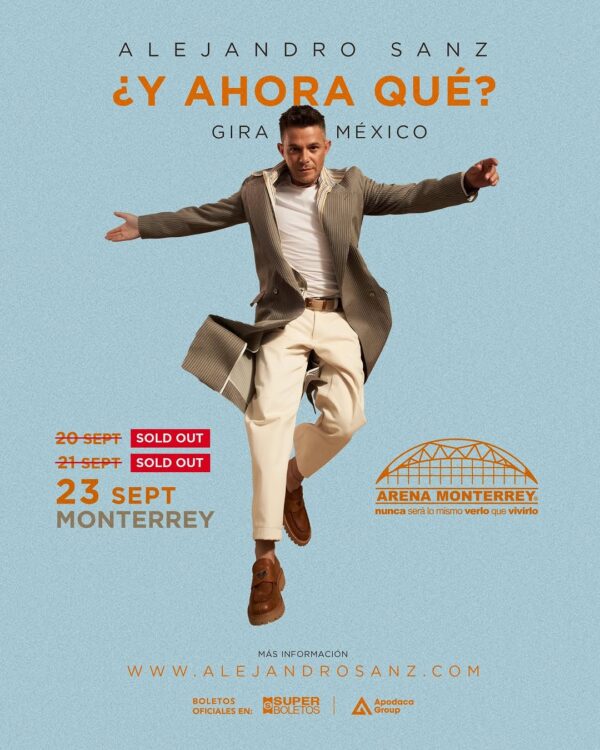 Alejandro Sanz 23 septiembre 2025 en la Arena Monterrey