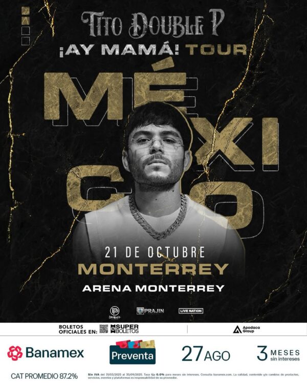 Tito Double P en la Arena Monterrey  21 de octubre