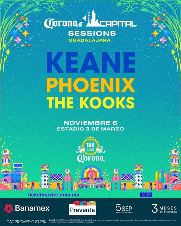 CORONA CAPITAL SESSIONS, 06 de Noviembre del 2025, Estadio 3 de Marzo GUADALAJARA