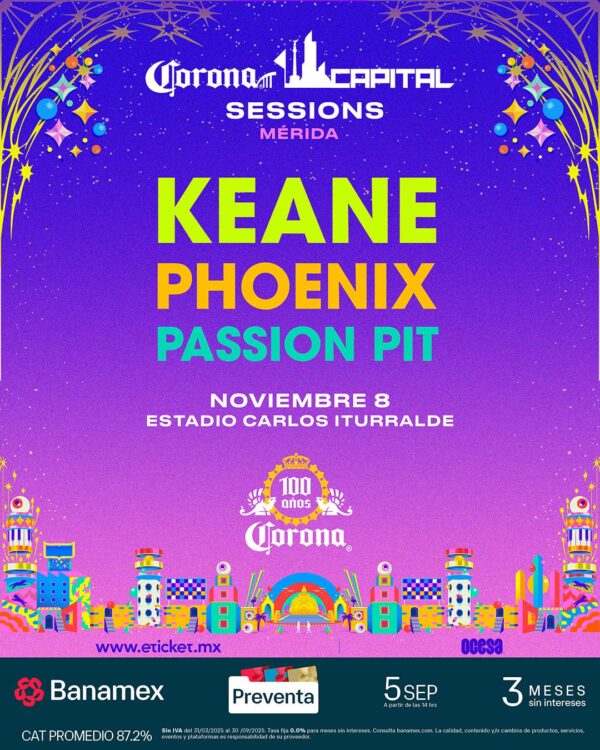 CORONA CAPITAL SESSIONS, 08 de Noviembre del 2025, Estadio Carlos Iturrbide MERIDA