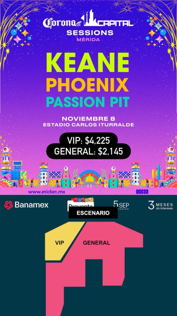 CORONA CAPITAL SESSIONS, 08 de Noviembre del 2025, Estadio Carlos Iturrbide MERIDA - Image 2