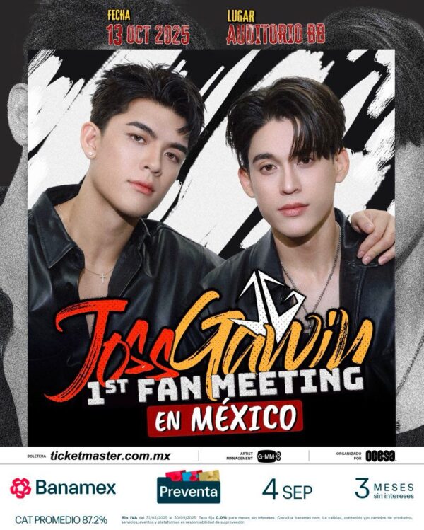 JOSS GAWIN, 13 de Octubre del 2025, Auditorio BB CDMX