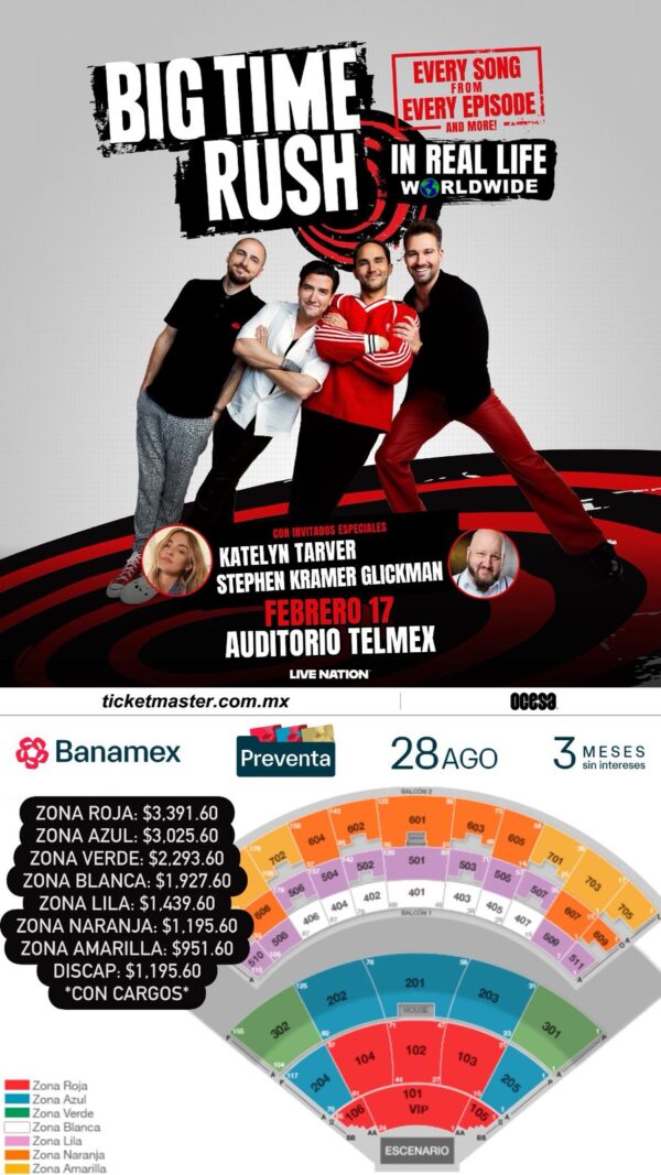 BIG TIME RUSH, 17 de Febrero del 2025, Auditorio Telmex GUADALAJARA - Image 2