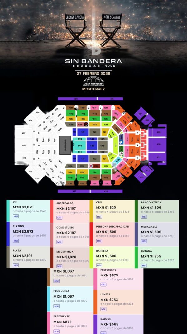 SIN BANDERA ESCENAS TOUR, 06 de Marzo del 2025, Arena CDMX Ciudad de Mexico - Image 2