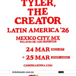 TYLER THE CREATOR, 25 de Marzo del 2026, Palacio de los Deportes CDMX