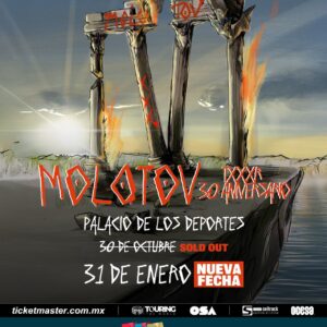 MOLOTOV, 31 de Enero del 2026, Palacio de los Deportes CDMX