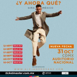 Alejandro Sanz 31 de Octubre Auditorio Nacional CDMX