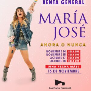 Maria Jose  17 Octubre 2025 Auditorio Nacional