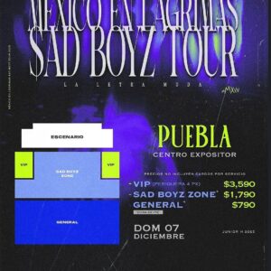 Junior H en Puebla en el Centro Expositor el 7 de Diciembre.