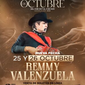 REMMY VALENZUELA, 26 de Octubre 2025, Palenque Fiestas de Octubre GUADALAJARA