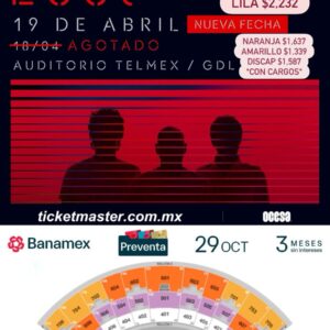 SODA STEREO 19 ABRIL 2026 AUDITORIO TELMEX GDL