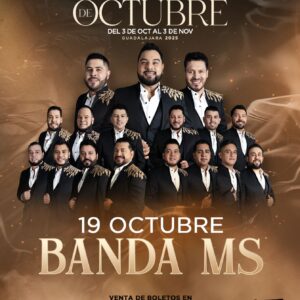 BANDA MS, 19 de Octubre 2025, Palenque Fiestas de Octubre GUADALAJARA