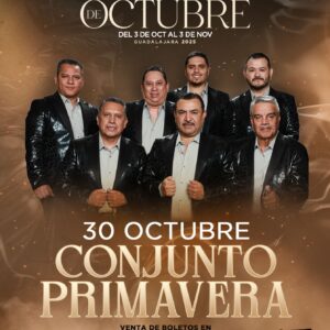 CONJUNTO PRIMAVERA, 30 de Octubre 2025, Palenque Fiestas de Octubre GUADALAJARA