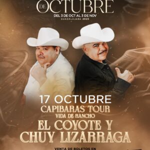 EL COYOTE Y CHUY LIZARRAGA, 17 de Octubre 2025, Palenque Fiestas de Octubre GUADALAJARA