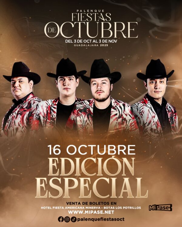 EDICIÓN ESPECIAL, 16 de Octubre 2025, Palenque Fiestas de Octubre GUADALAJARA