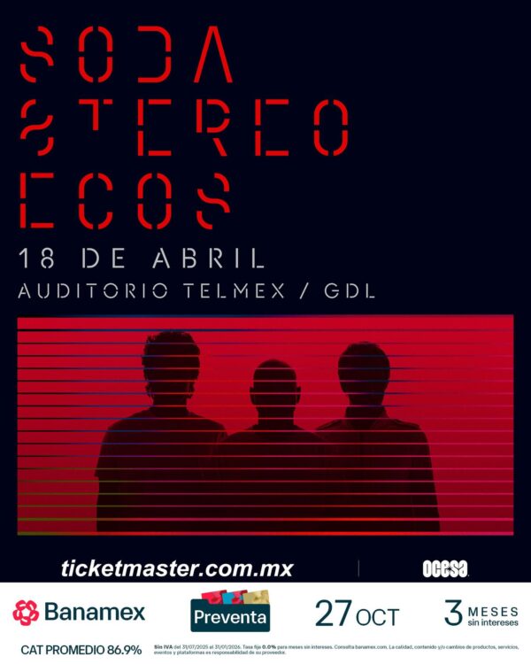 SODA STEREO  18 ABRIL AUDITORIO TELMEX