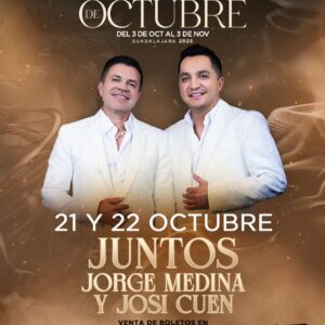 JORGE MEDINA Y JOSI CUEN, 21 de Octubre 2025, Palenque Fiestas de Octubre GUADALAJARA