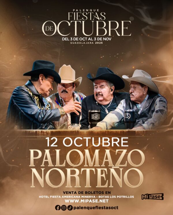 PALOMAZO NORTEÑO, 12 de Octubre 2025, Palenque Fiestas de Octubre GUADALAJARA