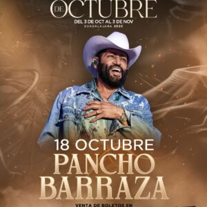 PANCHO BARRAZA, 18 de Octubre 2025, Palenque Fiestas de Octubre GUADALAJARA