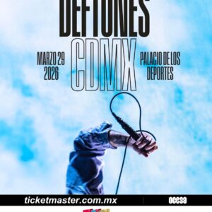 RECIOS DE BOLETOS OFICIALES  DEFTONES   Domingo 29 de Marzo del 2026   Palacio de los Deportes  CDMX  México Tour